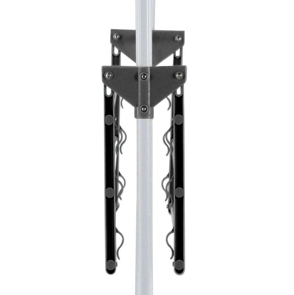 CARLA HOME Folding 3 Tier Clothes Laundry Drying Rack with Stainless Steel Tubes for Indoor & Outdoor Home-1978962245224370183