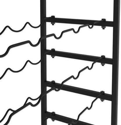 CARLA HOME 6-Tier Freestanding Wine Rack for 30 Bottles with Wood Countertop and Sturdy Metal Frame-1978962247401213958