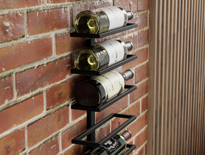 CARLA HOME Metal Wall Mount Wine Rack for Wine Bottles, Liquor, Champagne (Holds 10 Bottles)-1978962248244269058