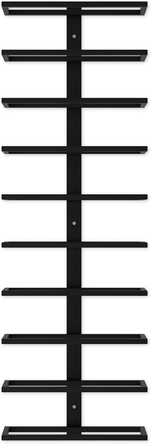CARLA HOME Metal Wall Mount Wine Rack for Wine Bottles, Liquor, Champagne (Holds 10 Bottles)-1978962248244269061