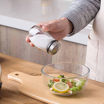 CARLA HOME Rotating Spice Rack Organizer with 16 Glass Jars for Kitchen Seasoning and Herb Storage-1978962255324254210