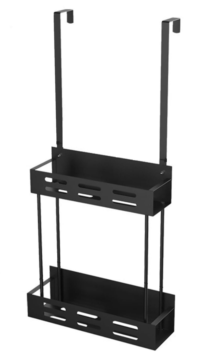 CARLA HOME Over the Door 2-tier Shower Caddy Organizer Shelf with Hooks for Bathroom-1978962257358491655