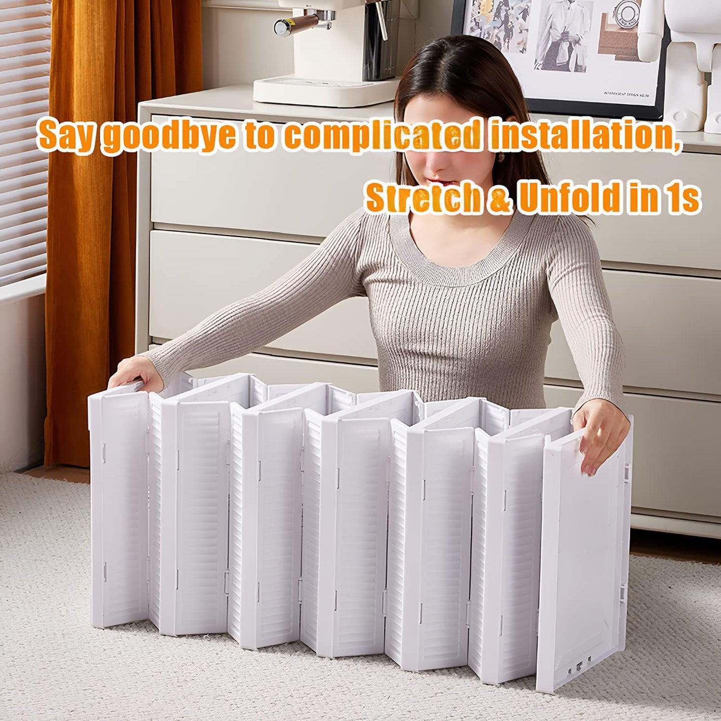 CARLA HOME 6-Tier Stackable Shoe Storage Box Organizer with Clear Door for Closet, Entryway or Cabinet-1978962258025385987