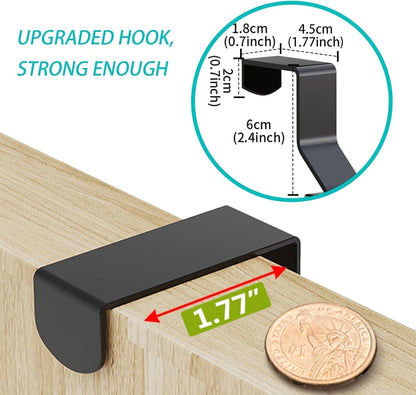 CARLA HOME 6 Tier Over the Door Organizer with Adjustable Metal Pantry Storage Rack and Hanging Baskets for Kitchen and Bathroom-1978962265008902149