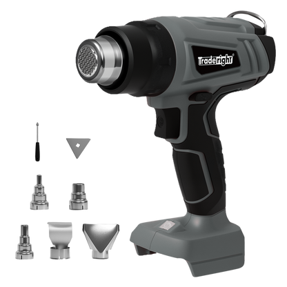 Traderight 21V Heat Gun Kit 500°C Cordless 5 Nozzles-1973194187516022792