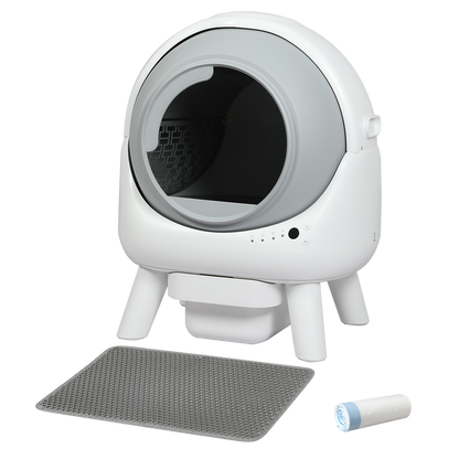 PaWz Smart Self Cleaning Cat Litter Box APP Control White-1973193547075162120