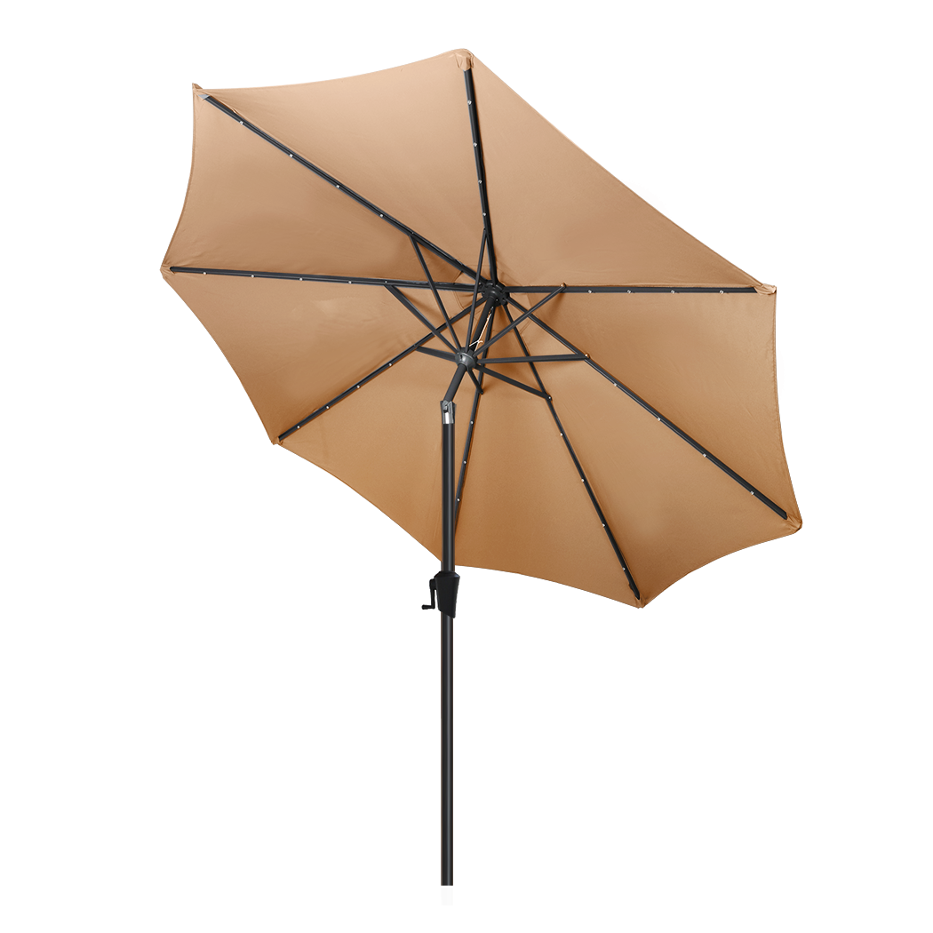 Centra 3M LED Outdoor Umbrella Base Stand Khaki-1973193576263323656