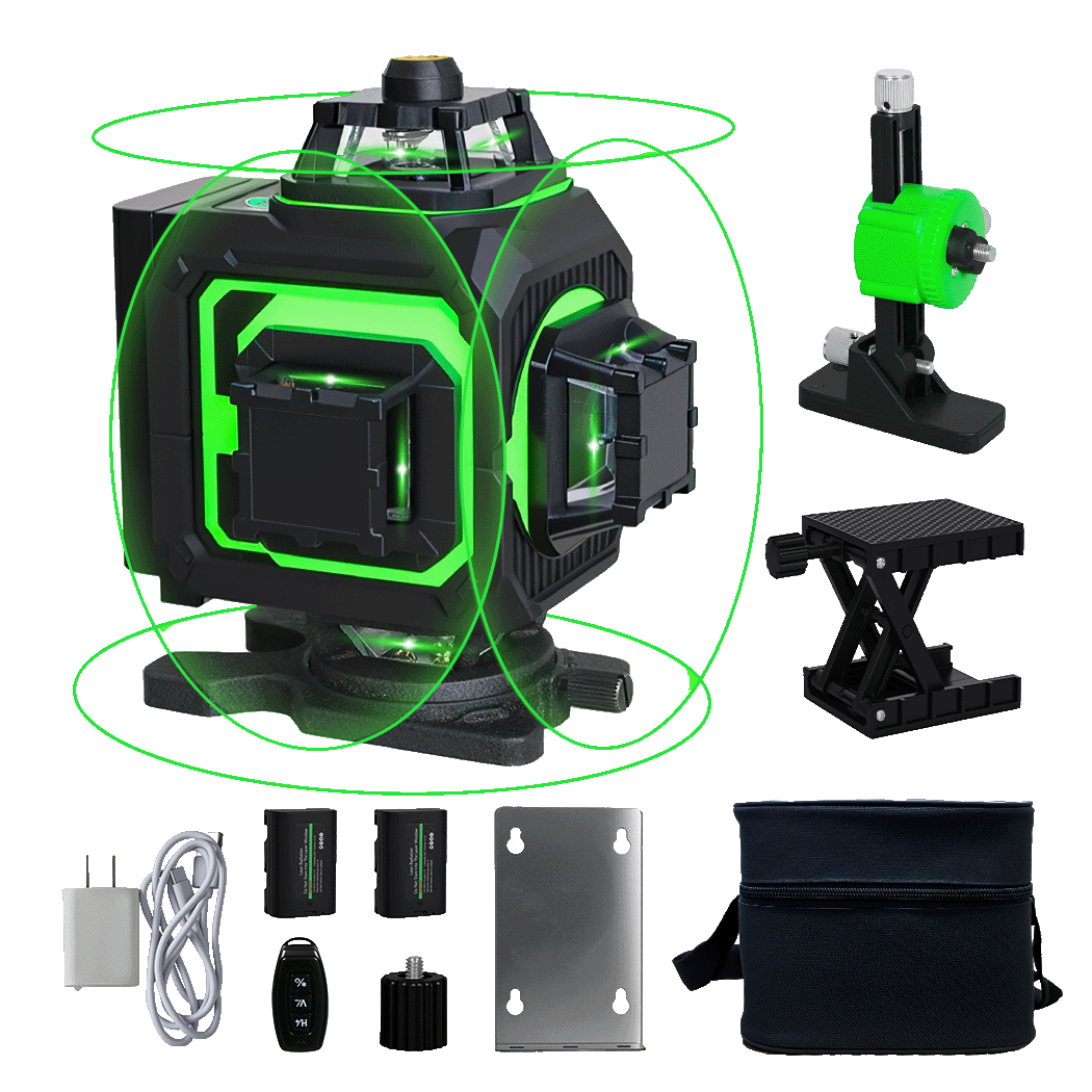 Traderight 4D 16 Line Green Laser Level Remote Tripod-1973194187906093064