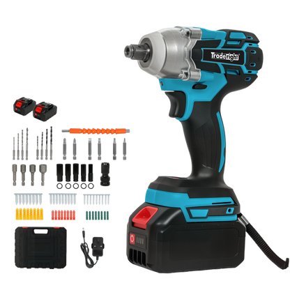 Traderight Impact Wrench 21V Cordless,73pcs,550Nm 2x4.0Ah-1973194186173845512