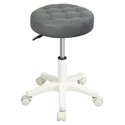 Levede 4x Rolling Bar Stool Swivel Salon SPA Chair Grey-1973193552229961736