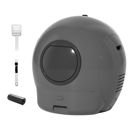 Pawz Automatic Cat Litter Box Large Self-Cleaning Grey-1973193538384564232