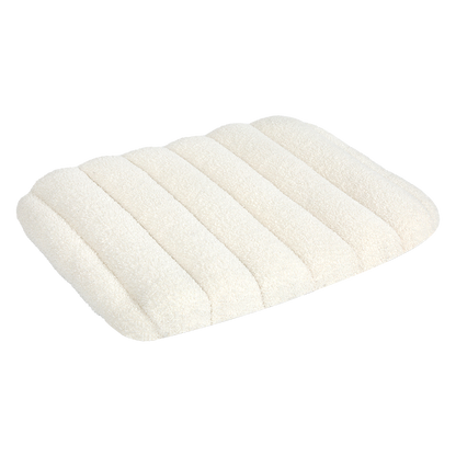 Pawz M Size Orthopedic Dog Bed with Sherpa Plush Removable Cover in White-1975420345263460360