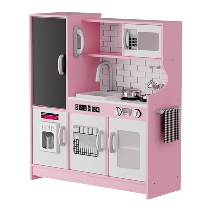 Bopeep Kids Kitchen Set Wooden Pretend Play Cooking Toy-1973193533477228552