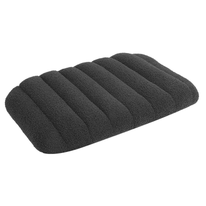 Pawz M Size Orthopedic Dog Bed with Sherpa Plush Removable Cover in Grey-1975420345087299592