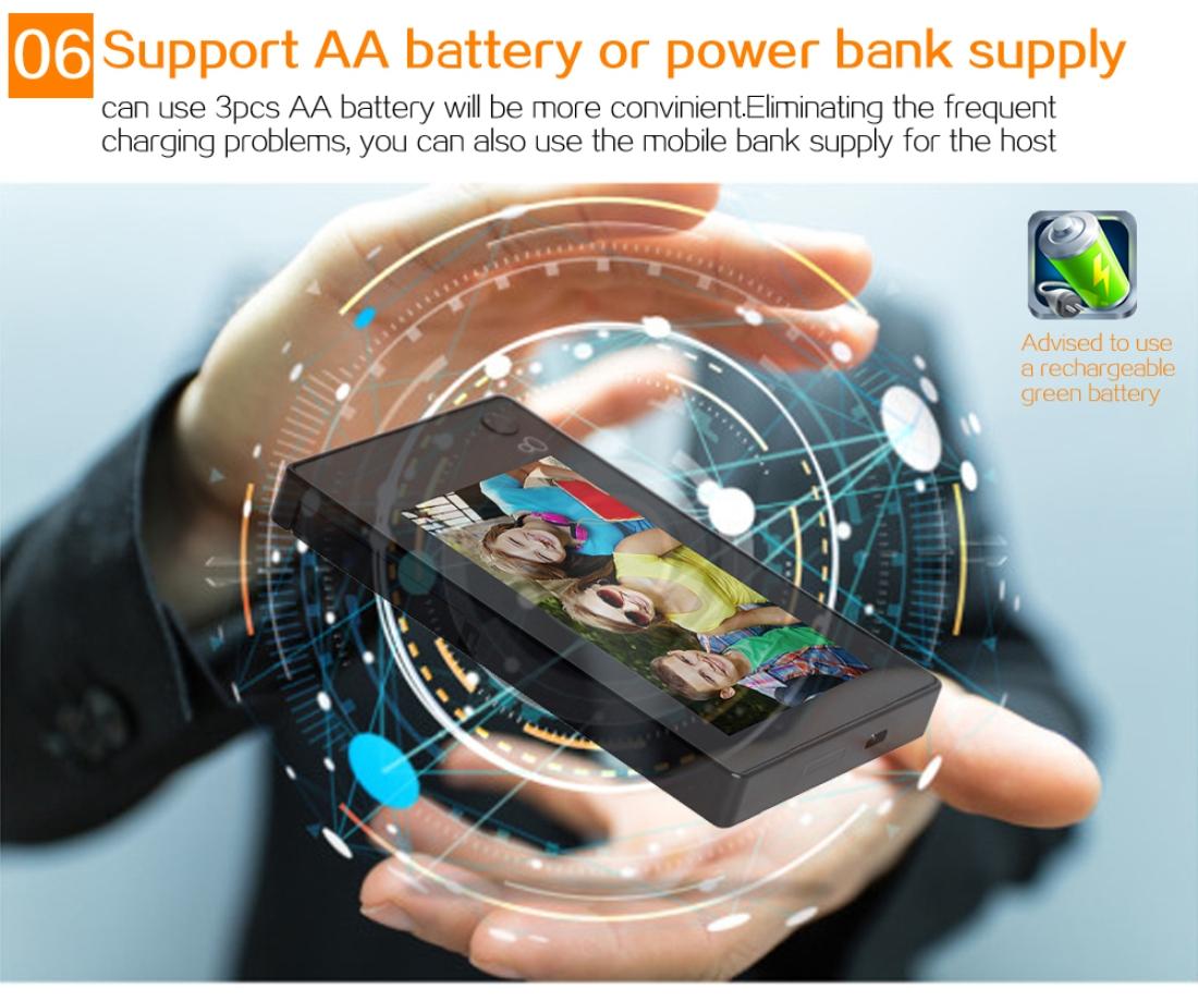 4.3 Security Camera Door Peephole With One-Key Watch - Black-1915196779251503109