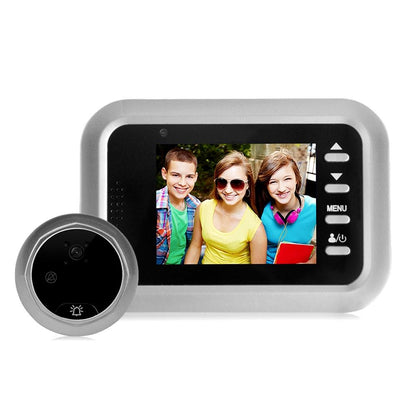 2.4 Screen 2.0Mp Security Camera With Tf Card Slot - Silver-1915196593859072000
