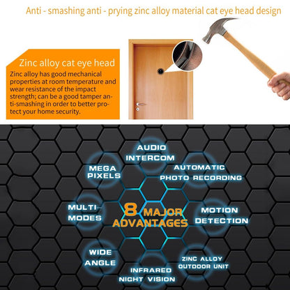 4.5 Screen Security Camera With Night Vision & Motion Detection - Tf Card Support-1915197779823693826