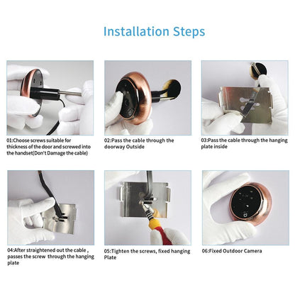 4.5 Screen Security Camera With Night Vision & Motion Detection - Tf Card Support-1915197779823693828