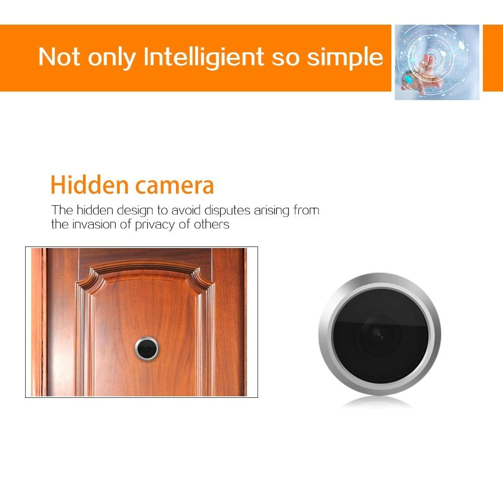 2.4 Screen 2.0Mp Security Camera With Tf Card Support - No Disturb Peephole Viewer-1915196598938374151
