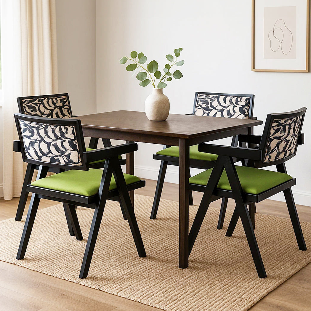 Levede Dining Chair Retro Backrest Chair x4-1975420364821499911