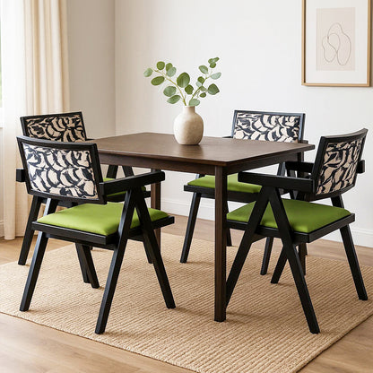 Levede Dining Chair Retro Backrest Chair x4-1975420364821499911