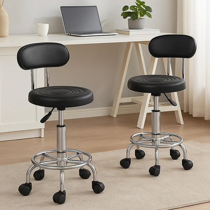 Levede 2x Salon Stool Swivel Bar Stools-1973194181291675655