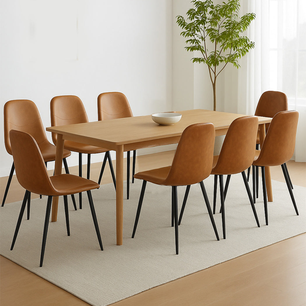 Levede 8x Dining Chairs Kitchen Eames-1975420355212349447