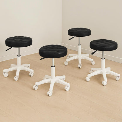 Levede 4x Rolling Bar Stool Swivel Salon SPA Chair Black-1973194182239588359