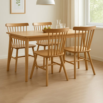 Levede 4x Dining Chairs Kitchen Windor Oak-1975420350502146055
