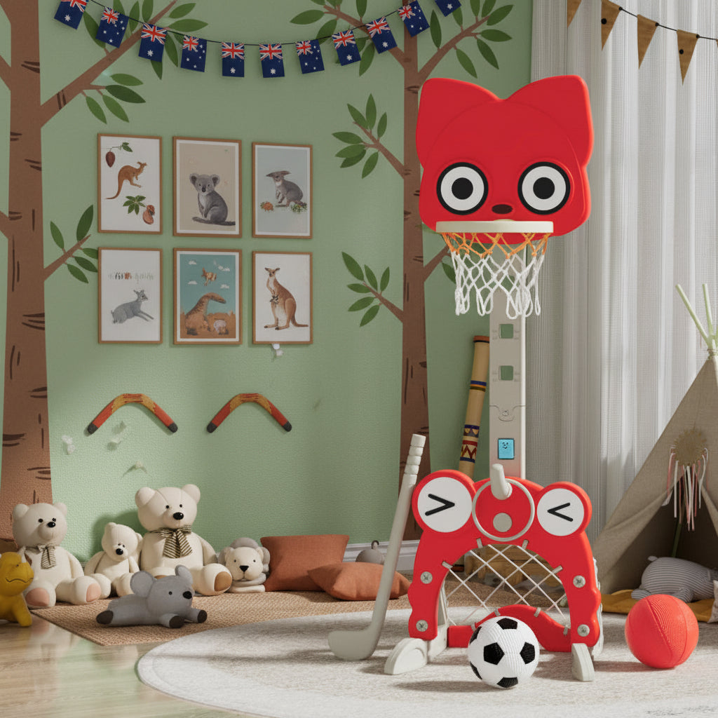 Kids Basketball Hoop 5-in-1 - Adjustable Sports Set Ages 3-7