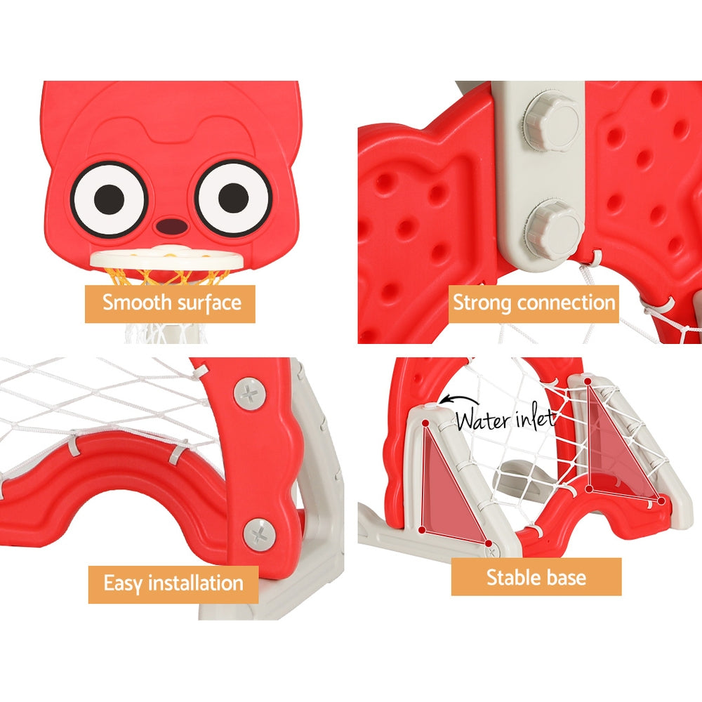 Kids Basketball Hoop 5-in-1 - Adjustable Sports Set Ages 3-7