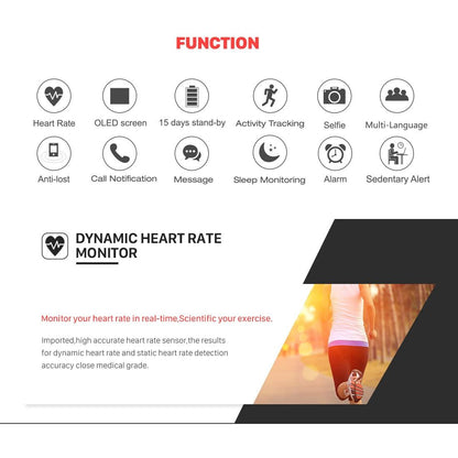 Waterproof Heart Rate Monitor Fitness Tracker-1915196775048810500
