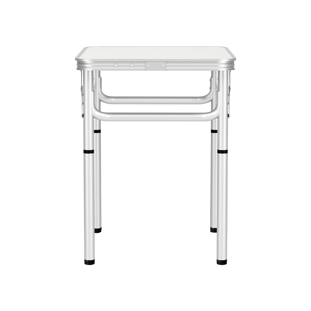 Weisshorn Folding Camping Table 60cm – Adjustable, Portable Outdoor Picnic Desk