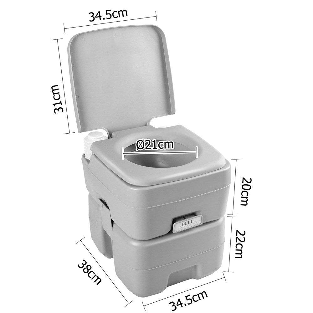 20L Portable Camping Toilet – Aussie Outdoor Flush Freedom