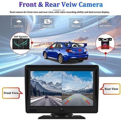 7 Touch Display Car Navigator With Dual-Lens Smart Driving Recorder - Portable And Wireless-1915197473782108164