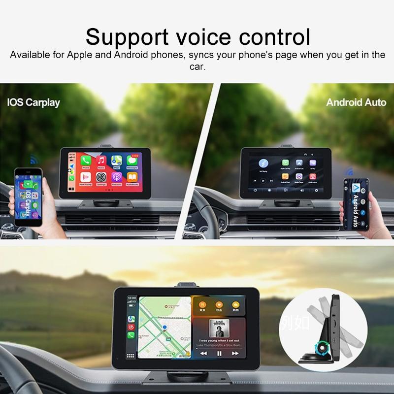 7 Wireless Carplay Car Navigator With Smart Driving Recorder-1915197053856780291
