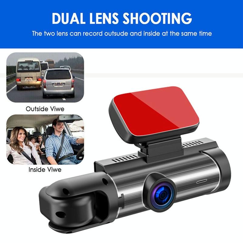 1080P Hd Dual Lens Night Vision Driving Recorder - 3.16 Inch-1915198023563087876