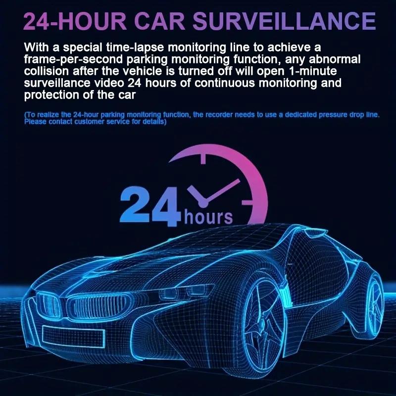 1080P Hd Dual Lens Night Vision Driving Recorder - 3.16 Inch-1915198023563087879