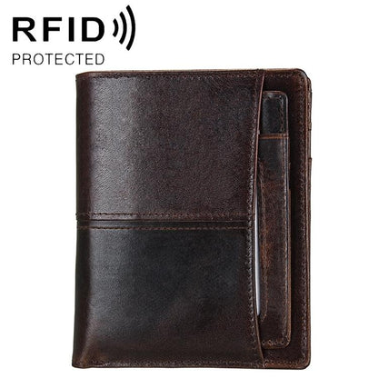 Detachable Card Holder Leather Wallet For Men - Antimagnetic Rfid-1915198069708820482