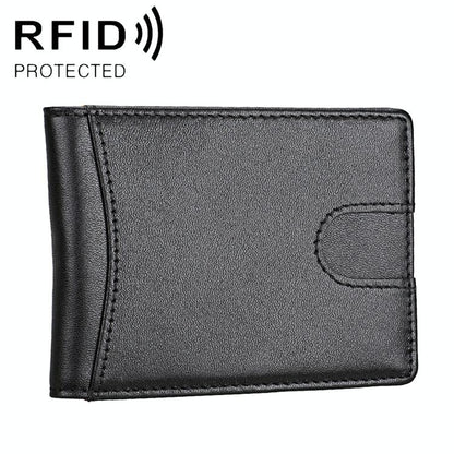 Mini Crazy Horse Leather Rfid Wallet - Antimagnetic-1915197603813920770