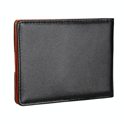 Mini Crazy Horse Leather Rfid Wallet - Antimagnetic-1915197603813920773