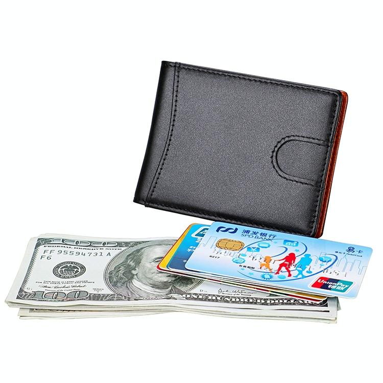 Mini Crazy Horse Leather Rfid Wallet - Antimagnetic-1915197603813920776