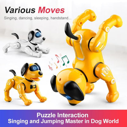 Programmable Rc Robot Dog Toy - Yellow-1915196643456716802