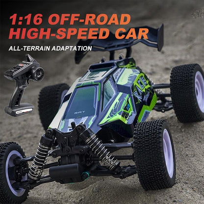 Green 1 16 2.4G Rc Off-Road Racing Car Toy - Electric 4Wd-1915196541094727682