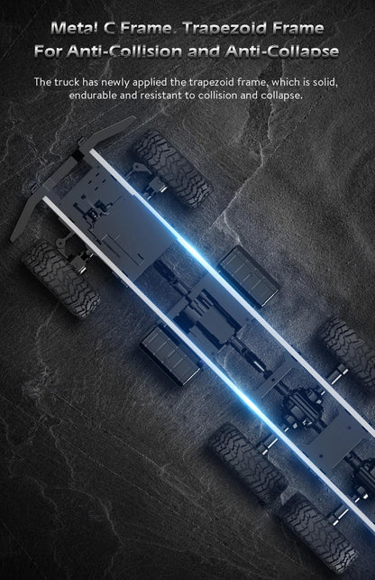 Mini 2.4Ghz Rc 6Wd Tracked Military Truck - Army Green-1922443411491786754