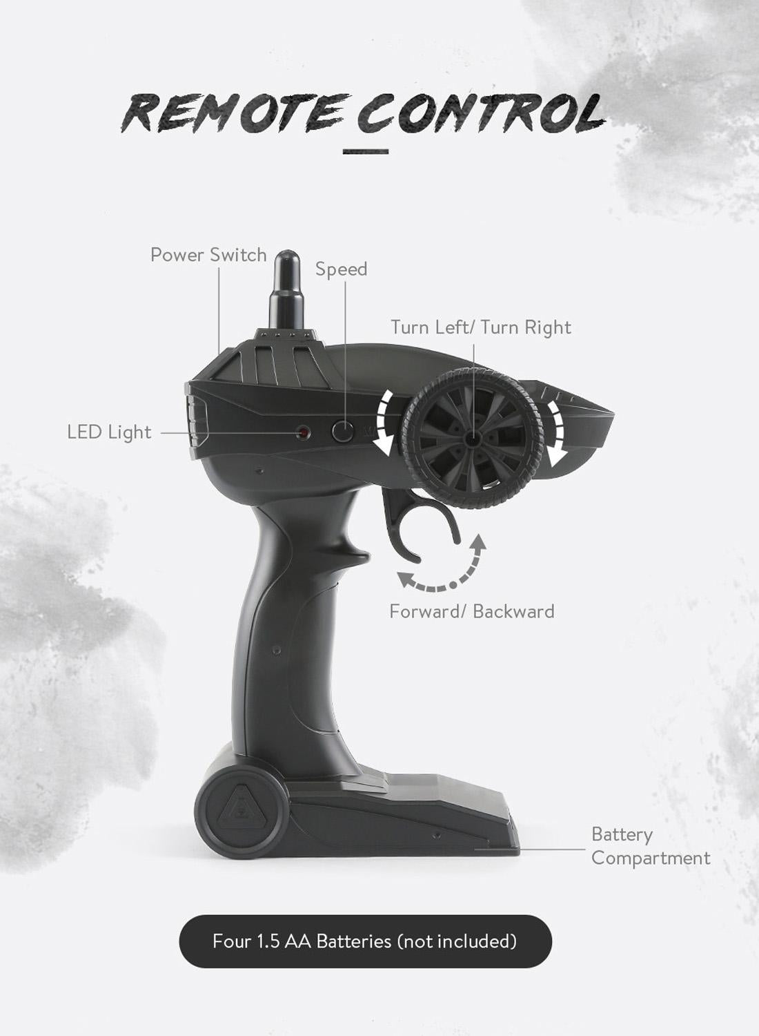 Mini 2.4Ghz Rc 6Wd Tracked Military Truck - Army Green-1922443411491786759