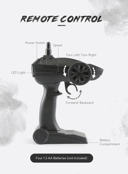 Mini 2.4Ghz Rc 6Wd Tracked Military Truck - Army Green-1922443411491786759