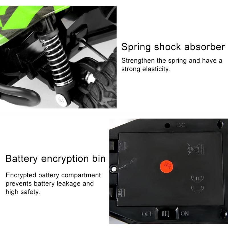 1 16 Wireless R / C Drift Car - 2.4G Remote Control Off-Road 4Wd Yellow-1964932160628592646