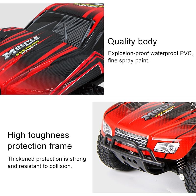 1 16 Wireless R / C Drift Car - 2.4G Remote Control Off-Road 4Wd Red-1964932154395856901