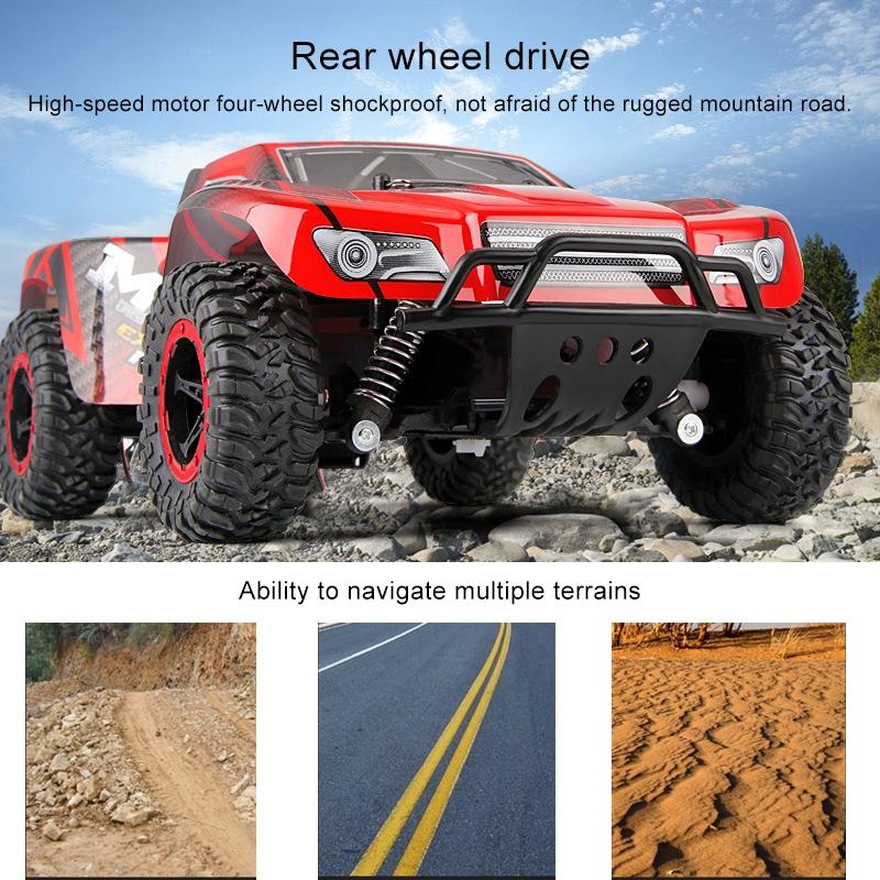 1 16 Wireless R / C Drift Car - 2.4G Remote Control Off-Road 4Wd Red-1964932154395856905